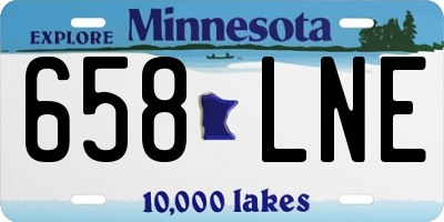 MN license plate 658LNE