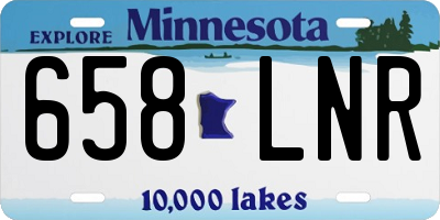 MN license plate 658LNR