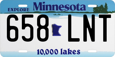 MN license plate 658LNT