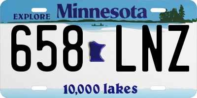 MN license plate 658LNZ