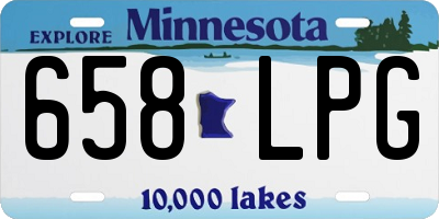 MN license plate 658LPG