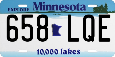 MN license plate 658LQE