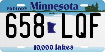 MN license plate 658LQF