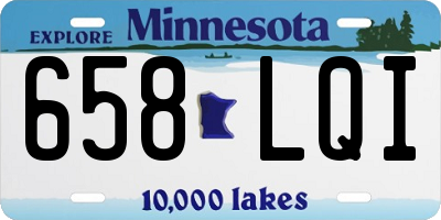 MN license plate 658LQI