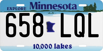 MN license plate 658LQL