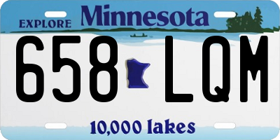 MN license plate 658LQM