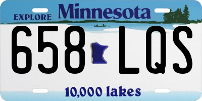 MN license plate 658LQS