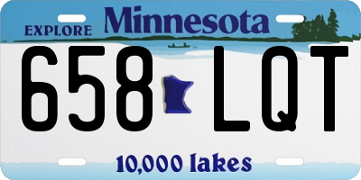 MN license plate 658LQT