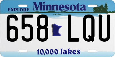 MN license plate 658LQU