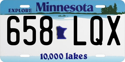 MN license plate 658LQX
