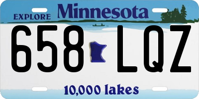 MN license plate 658LQZ