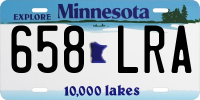 MN license plate 658LRA