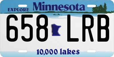 MN license plate 658LRB