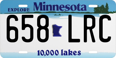 MN license plate 658LRC
