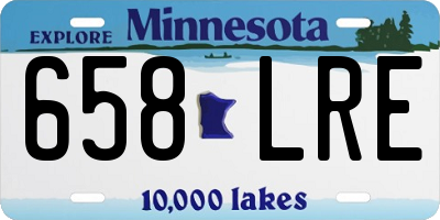 MN license plate 658LRE