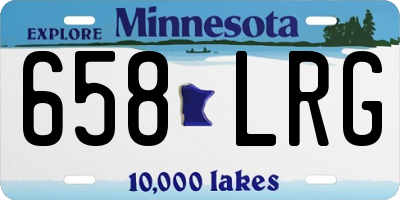 MN license plate 658LRG