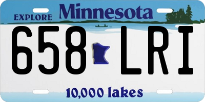 MN license plate 658LRI