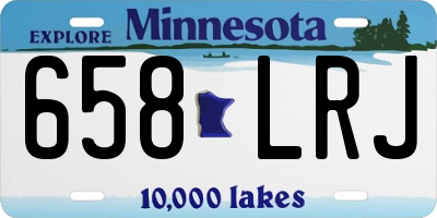 MN license plate 658LRJ