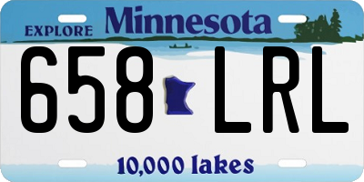 MN license plate 658LRL