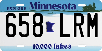 MN license plate 658LRM
