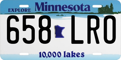 MN license plate 658LRO