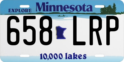 MN license plate 658LRP
