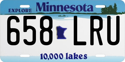 MN license plate 658LRU