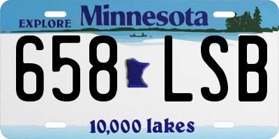 MN license plate 658LSB