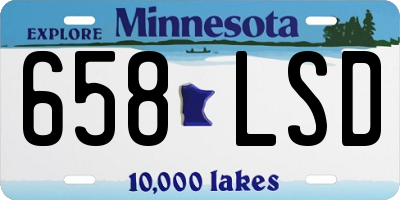 MN license plate 658LSD