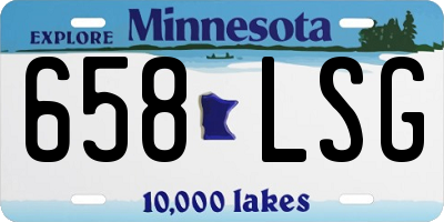 MN license plate 658LSG