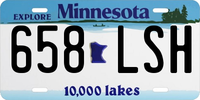 MN license plate 658LSH