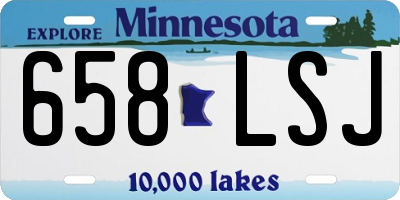 MN license plate 658LSJ