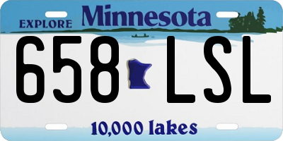 MN license plate 658LSL