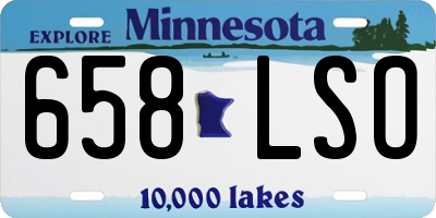 MN license plate 658LSO