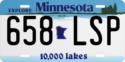 MN license plate 658LSP