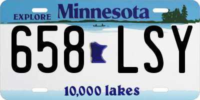 MN license plate 658LSY