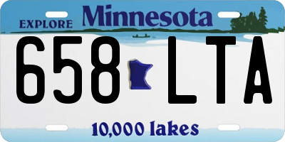 MN license plate 658LTA