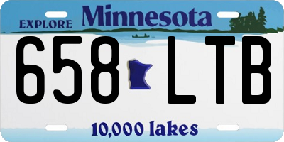 MN license plate 658LTB