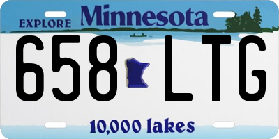 MN license plate 658LTG