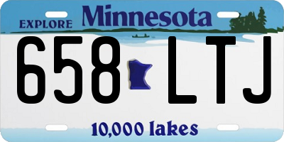 MN license plate 658LTJ