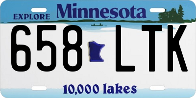 MN license plate 658LTK