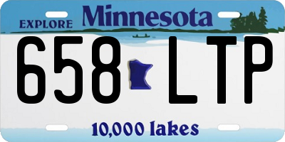 MN license plate 658LTP