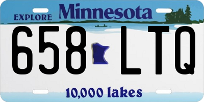 MN license plate 658LTQ