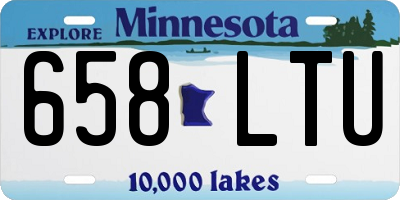 MN license plate 658LTU