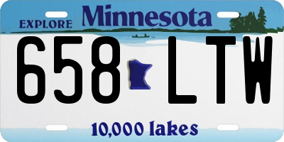 MN license plate 658LTW
