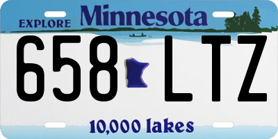 MN license plate 658LTZ