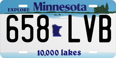 MN license plate 658LVB