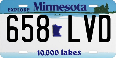 MN license plate 658LVD