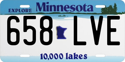 MN license plate 658LVE