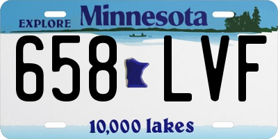 MN license plate 658LVF